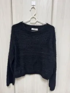ブラックニットセーター Lサイズ