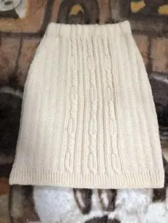手編みニットスカート