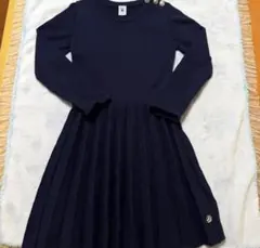 プチバトーPETIT BRTEAU ニット長袖ワンピース8ans/128cm