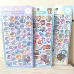 【正規品】ボンボンドロップシール 水族館 クラゲ カワウソ アザラシ 3種類