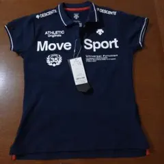 DESCENTE Move Sport ポロシャツ M ネイビー