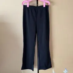 ストレッチパンツ 3Lフレア ブラック 黒 大きいサイズ