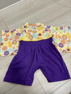 madame 花柄着物スタイル70サイズ、80サイズ上下セット