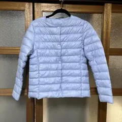 薄い青色 ダウンジャケット