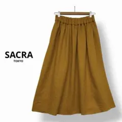 定価¥28,600 SACRA ウールギャザースカート