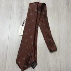 う*う様 【新品】Atto Vannucci ネクタイ ブラウン スクエア柄 セ