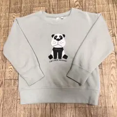 サマンサモスモスラーゴム パンダトレーナー 110 キッズ 裏起毛 SM2