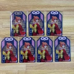 銀魂 吉原大炎上 ナムコ お守り型クリアシート 神楽 7点セット