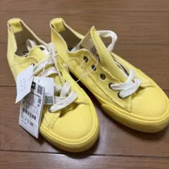 ZARA ザラ　イエロー ローカットスニーカー 20.3cm
