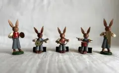 ドイツ イースターバニー ザイフェン エルツ＊ウサギ オブジェ 民芸品