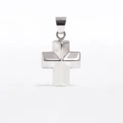 未使用 K18WG トップ ホワイトゴールド 十字架 クロス 18k ネックレス