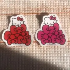 ハローキティ50周年 限定ステッカー　2枚セット