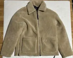 新品未使用✨【ランクS】タイオンボア・ダウンジャケット(ベージュ&ネイビー・S)