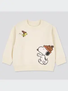 スヌーピー 長袖トレーナー PEANUTS ユニクロ　裏起毛　スウェットシャツ