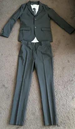 ZARAブラックスーツ子供用164cm上下ワイシャツネクタイ付き