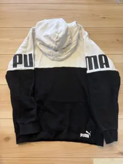 PUMA プーマ パーカー ブラック×ホワイト