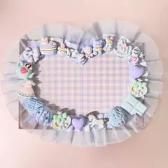 新品未使用　水色　ブルー　トレカケース　ポストカードサイズ硬質カードケースデコ