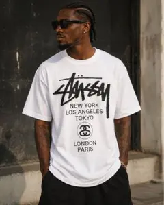 ⭐️Stussyステューシー⭐️ワールドツアー World Tour ⭐️半袖Tシャツ