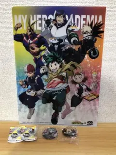 くら寿司　コラボ　僕のヒーローアカデミア　クリアファイル　缶バッジ　3点セット
