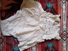 petit main フリル付きロンパース 70