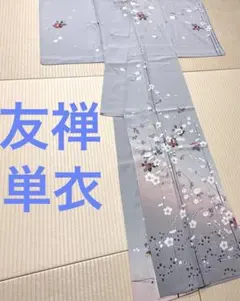手描き友禅 付け下げ 反物 伊と幸 金彩 駒無地 花文様 正絹 SA223 