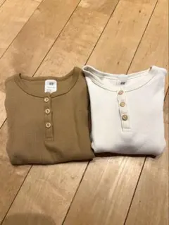 H&M キッズ　オーガニックコットン カットソー