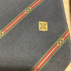 CELINE セリーヌ ネクタイ ネイビー ストライプ