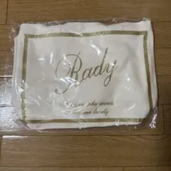 Rady ロゴプリント トートバッグ ホワイト ゴールド
