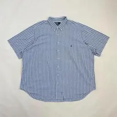 ボ*ブ様 90s ラルフローレン　ストライプ　ボタンダウンシャツ　ビッグサイズ