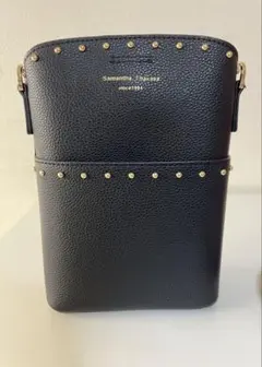 Samantha Thavasa ブラックショルダーバッグ