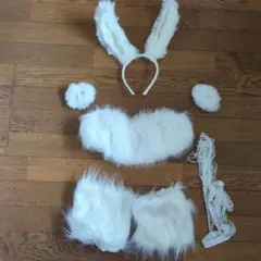 SHEIN 白バニーガールコスチューム XS ホワイト