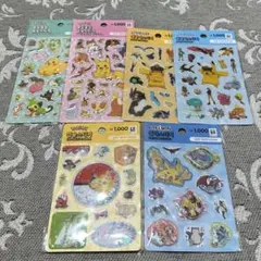 韓国限定 ダイソー ポケモンシール 6枚セット カプセル ウォーターシール