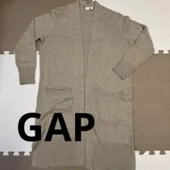 お値下げ！美品＊GAP ロングニットカーディガン　L 茶