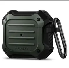 Spigen AirPods3 ケース 三重構造カラビナ付ミリタリーグリーンのサムネイル