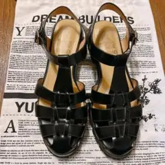 未使用級✨ARTESANOS アルテサノス グルカサンダル 黒 レザー 38