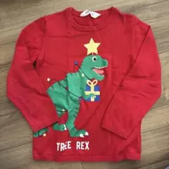 H&M キッズ 長袖ニット TREE REX レッド