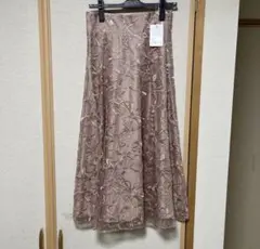 ウィルセレクション新品フラワーチュールスカートFピンクのサムネイル