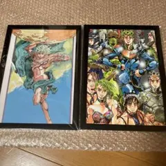 ジョジョの奇妙な冒険 額付きポスター オールスター 歴代ボス 2枚