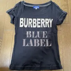 BURBERRY BLUE LABEL ブラック Tシャツ