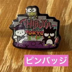 けろけろけろっぴ、ポチャッコ、バッドばつ丸 渋谷サンリオ　御当地 ピンバッジ