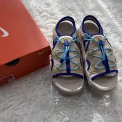 NIKE エアーマックスココ スポサン 青 ベージュ 24 L