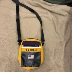 AVIREX ショルダーバッグ イエロー/ブラック/パープル