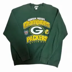 Lee スウェット XL グリーン NFL スーパーボウル チャンピオン 古着のサムネイル
