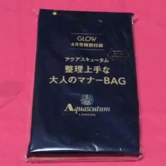 GLOW 4月号付録 アクアスキュータム 整理上手な大人のマナーBAGのサムネイル