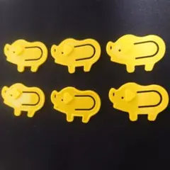 コリス フエラムネ おまけ ブタ 動物クリップ 6点セット