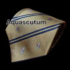 【Aquascutum】アクアスキュータム　ストライプ　短め　日本製のサムネイル