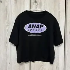 ANAP SPORTS ロゴTシャツ ブラック
