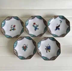 錦古伊万里 羽子板銘々皿5枚組 花鳥 醍醐 - メルカリ