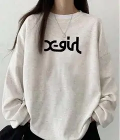 最安値❣️ スウェットトレーナー 秋服X-girlロゴ