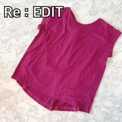 【2WAY仕様♡超美品】リエディ トップス 半袖 Tシャツ パープル 紫 M
